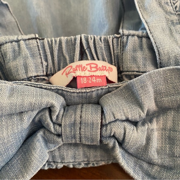 Ruffle Butts Flutter Bow Woven Dress - Picture 6 of 8